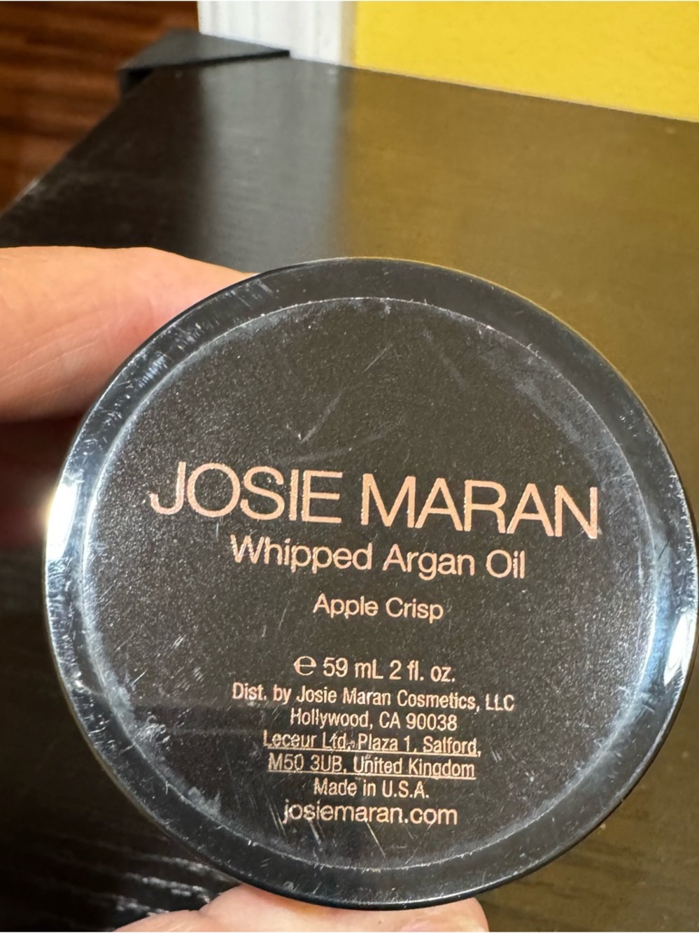 JOSIE MARAN Whipped Argan Oil body butter  -apple crisp 2 fl oz